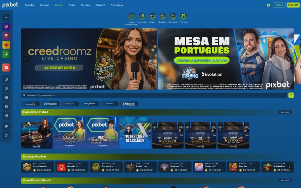 Pixbet live casino