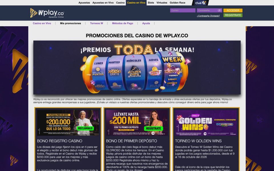 Бонусы и акции Wplay