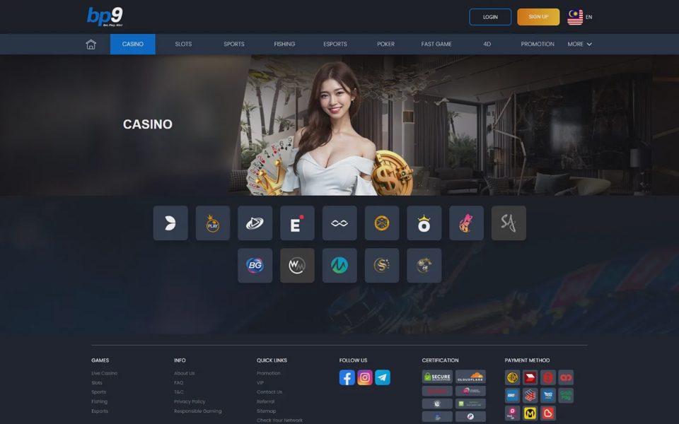 BP9 live casino