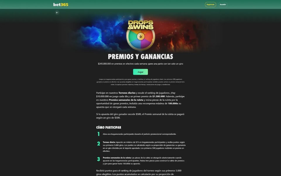 Бонусы и акции bet365