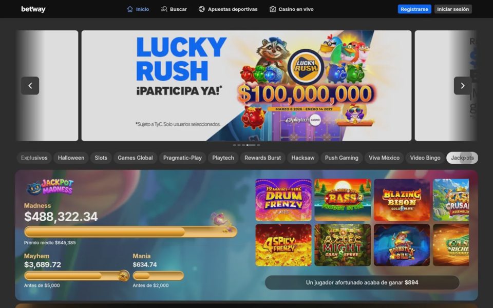 Джекпоты Betway