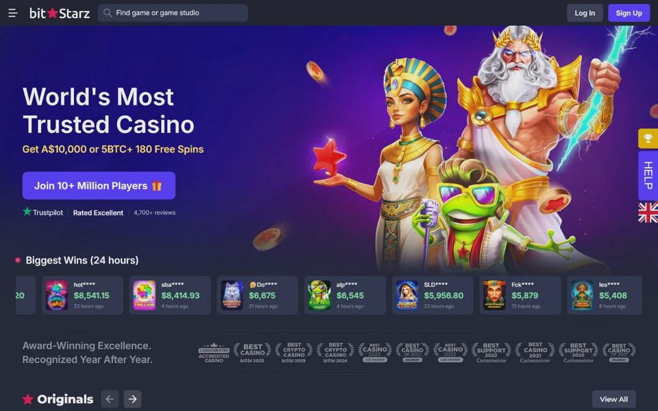 Главная страница BitStarz