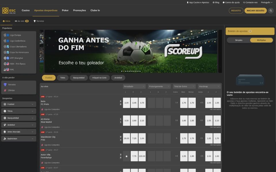 Ставки на спорт Estoril Sol Casinos