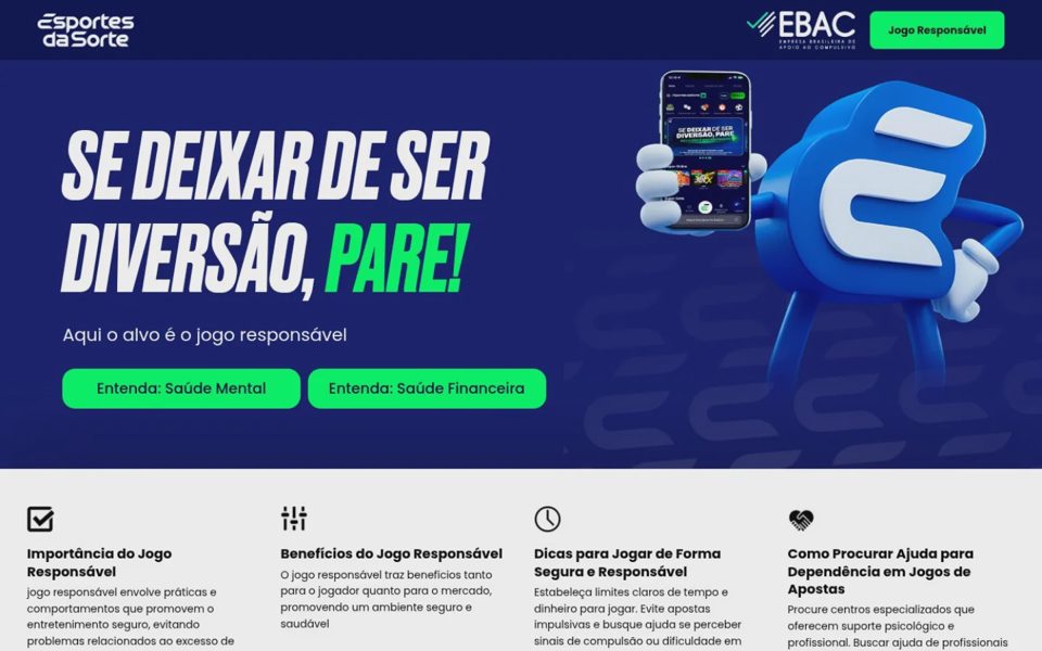 Ответственная игра на Esportes da Sorte