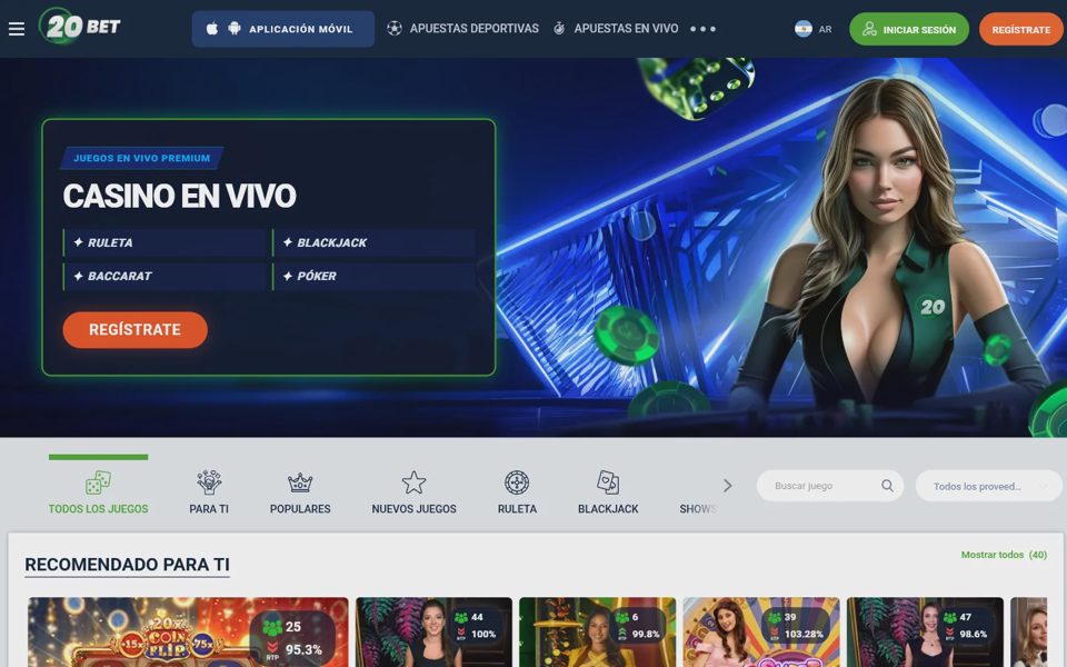 Live-казино 20bet