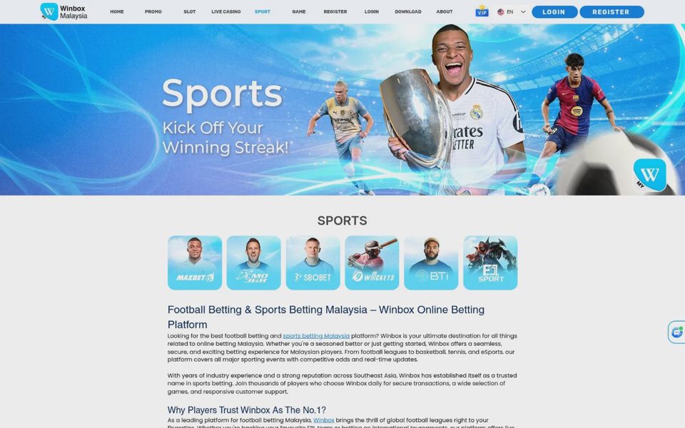Winbox sports betting