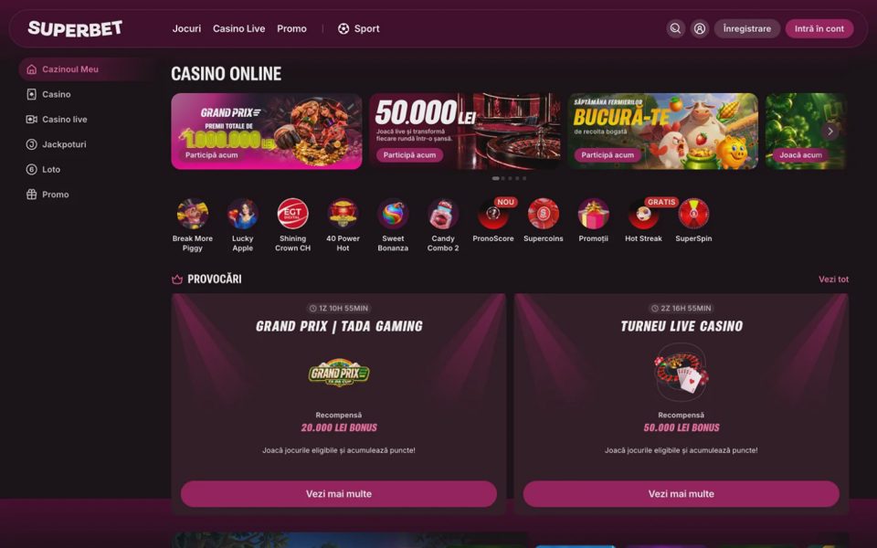 Каталог казино Superbet