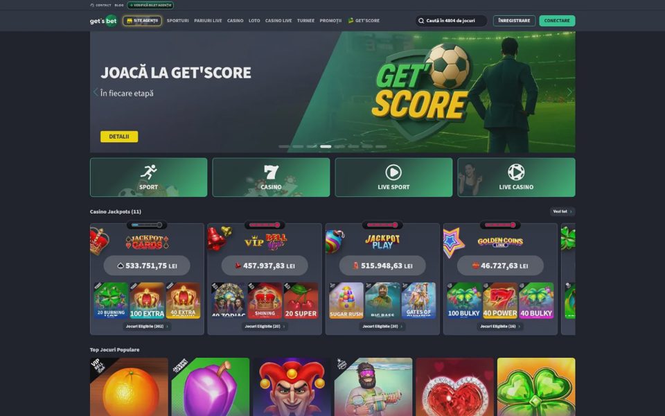 Главная страница Get's Bet