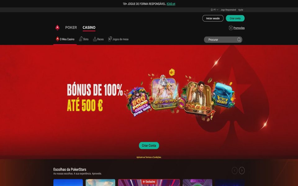 PokerStars casino catalog