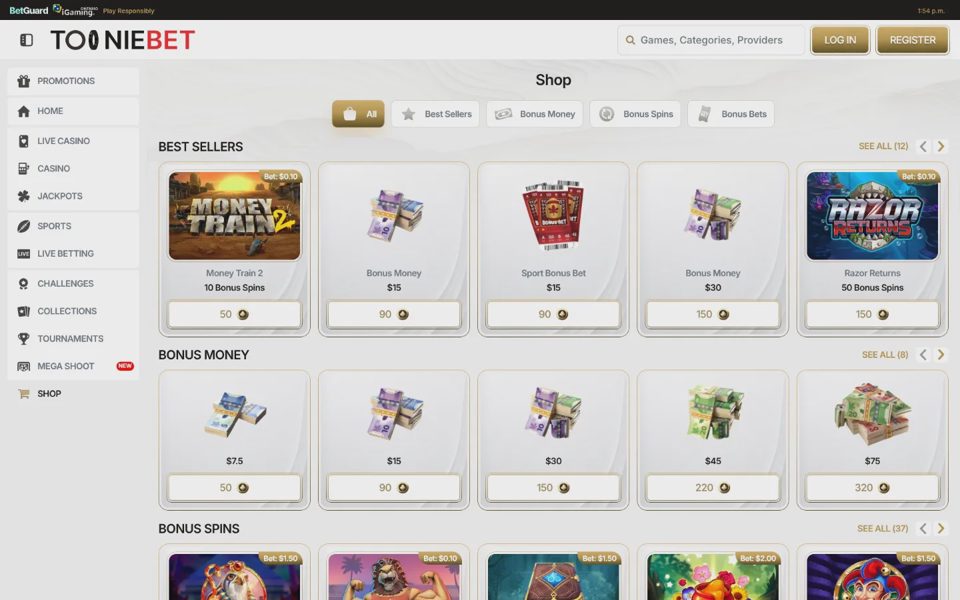 TOONIEBET rewards