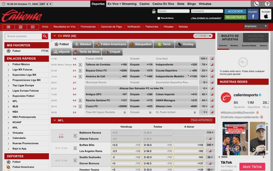 Caliente sports betting