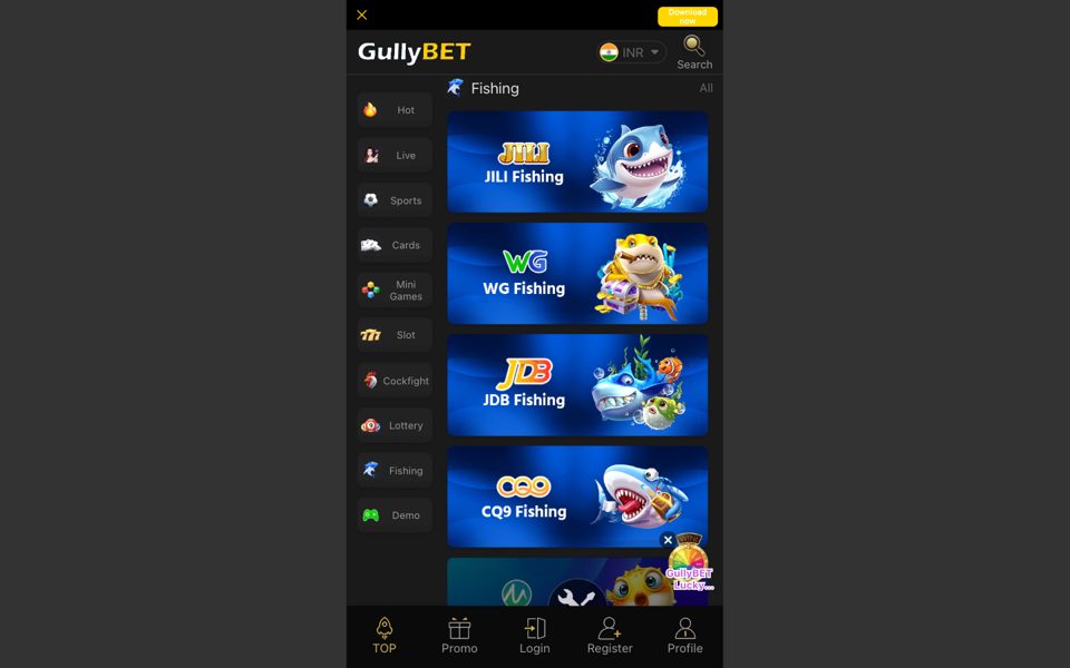 Рыболовные игры Gullybet