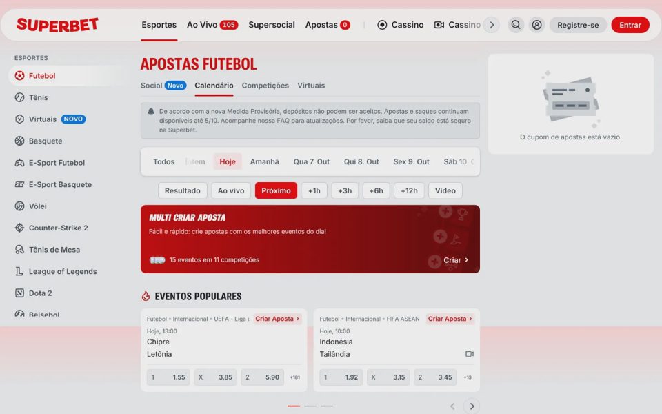 Ставки на спорт Superbet