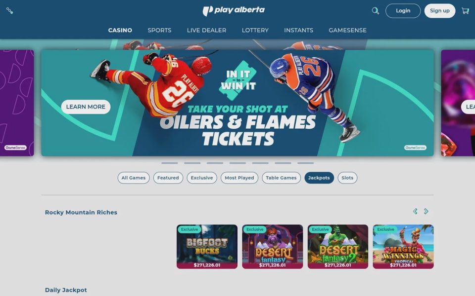 Джекпоты PlayAlberta