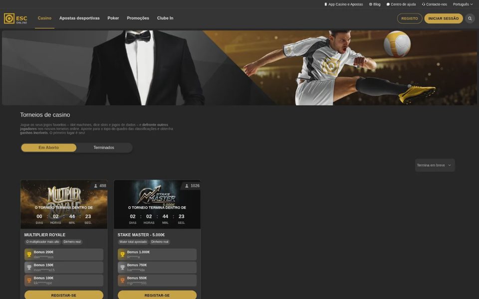 Турниры Estoril Sol Casinos
