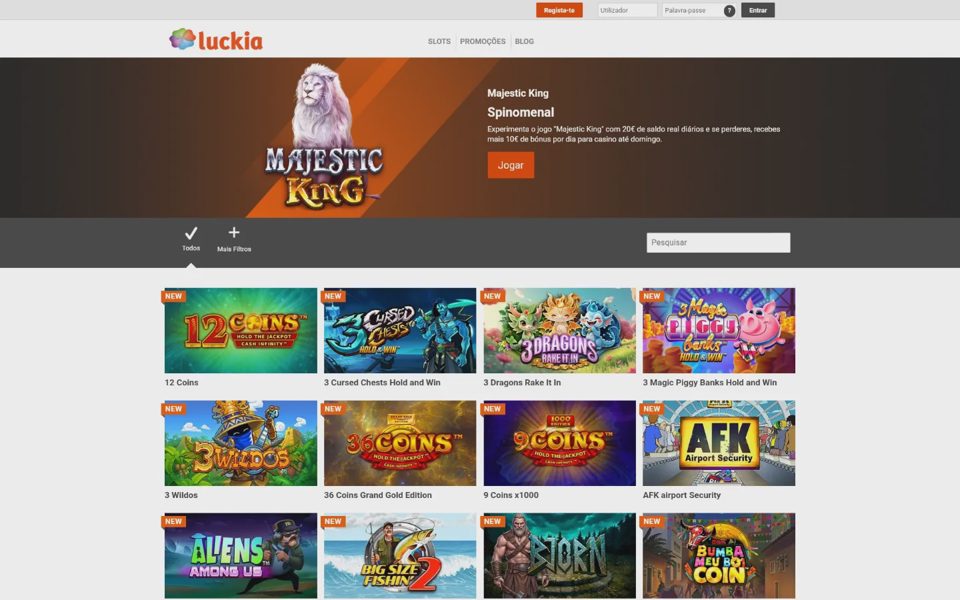 Каталог казино Luckia