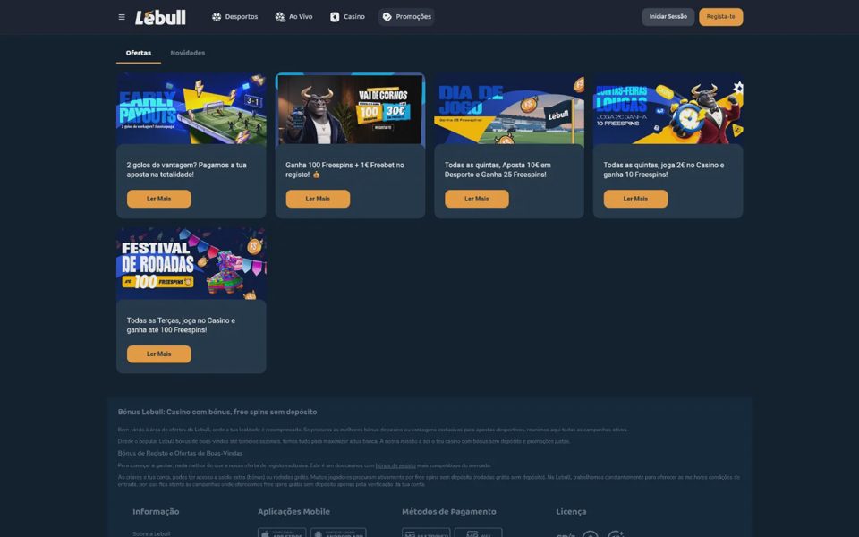 Бонусы и акции Lebull