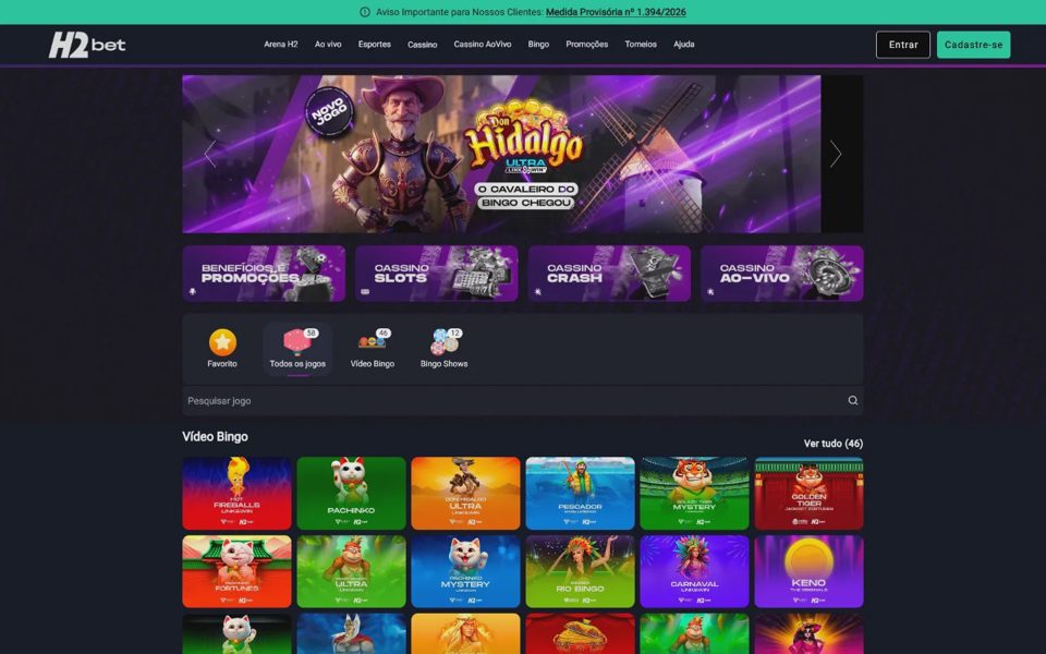 Бинго H2bet