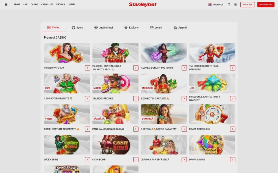 Бонусы и акции Stanleybet