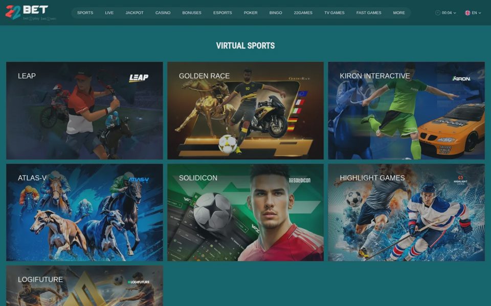 Виртуальный спорт 22bet
