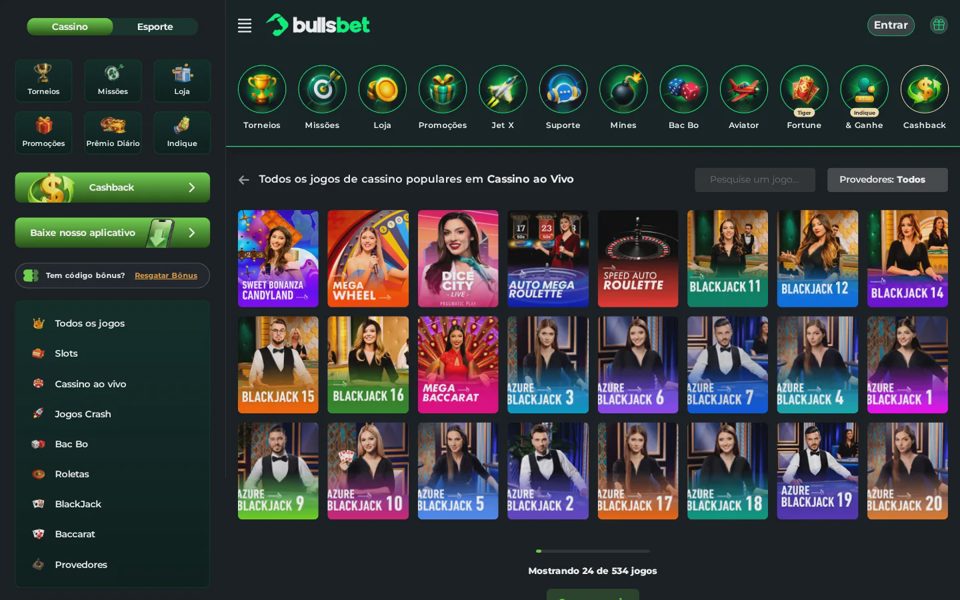 Live-казино BullsBet