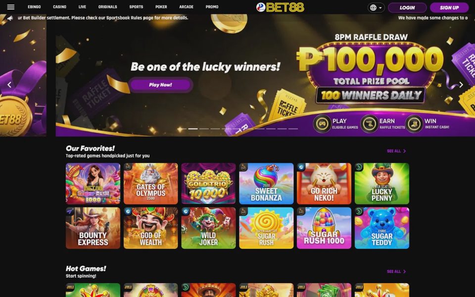 Bet88 home page