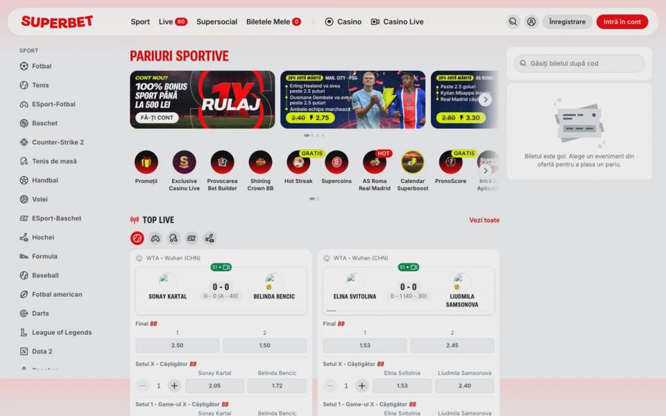Ставки на спорт Superbet
