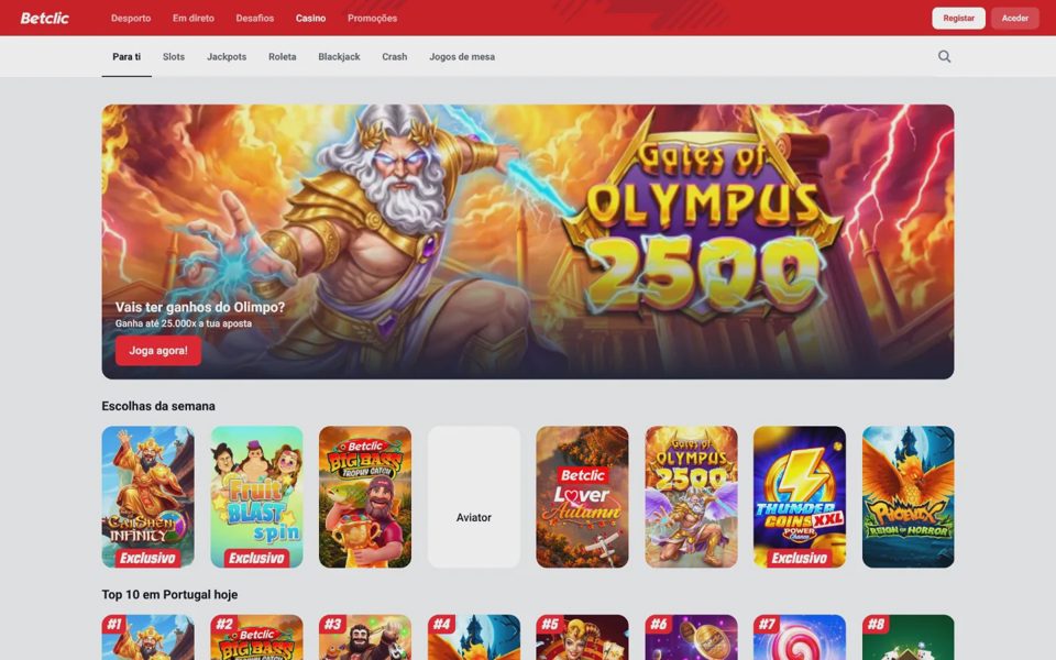 Каталог казино Betclic