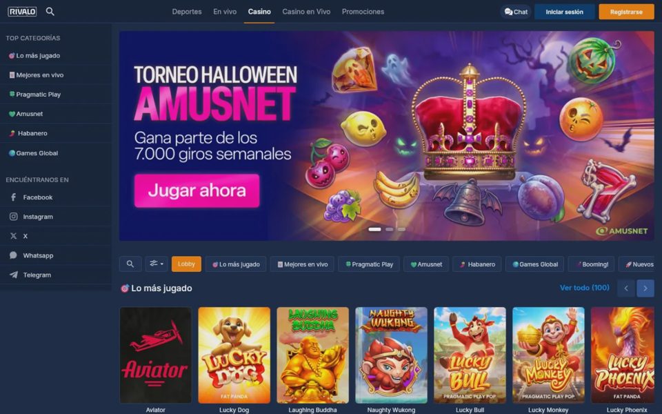 Rivalo casino catalog