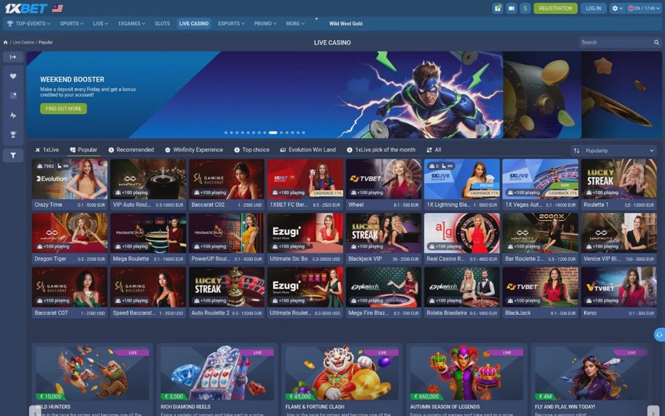 Live-казино 1xBet