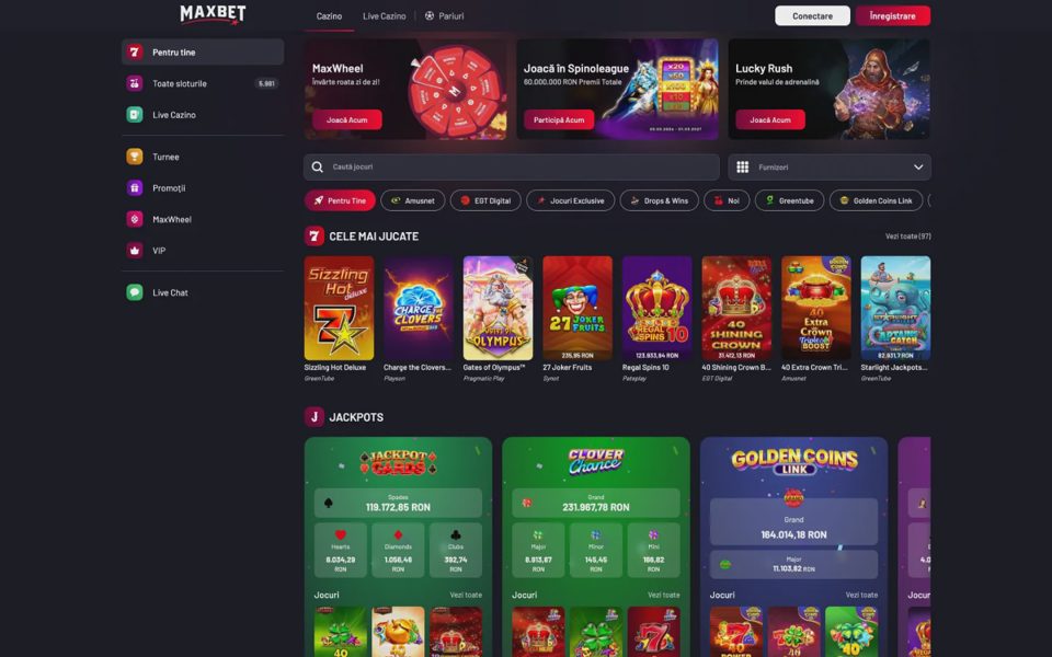 Главная страница Maxbet