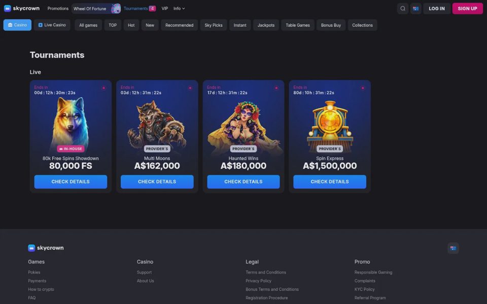 Skycrown tournaments