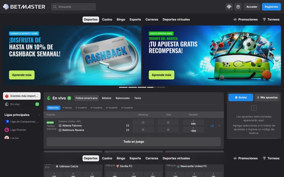 Ставки на спорт Betmaster