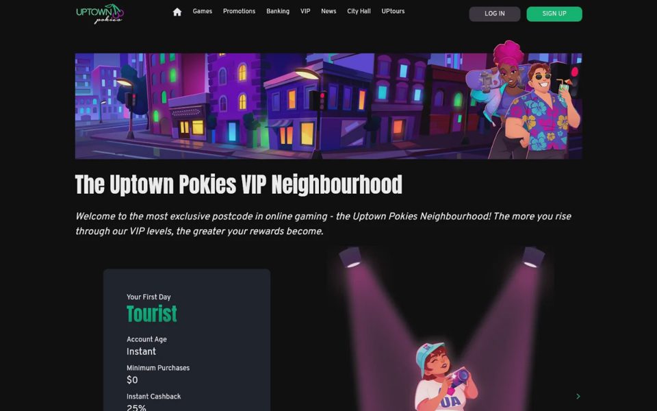 Программа лояльности Uptown Pokies