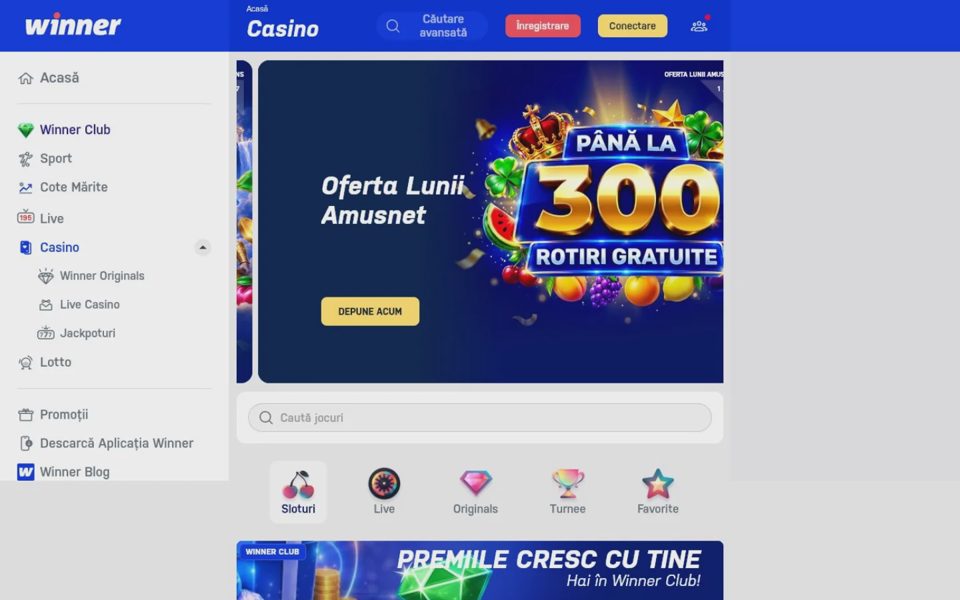 Каталог казино Winner