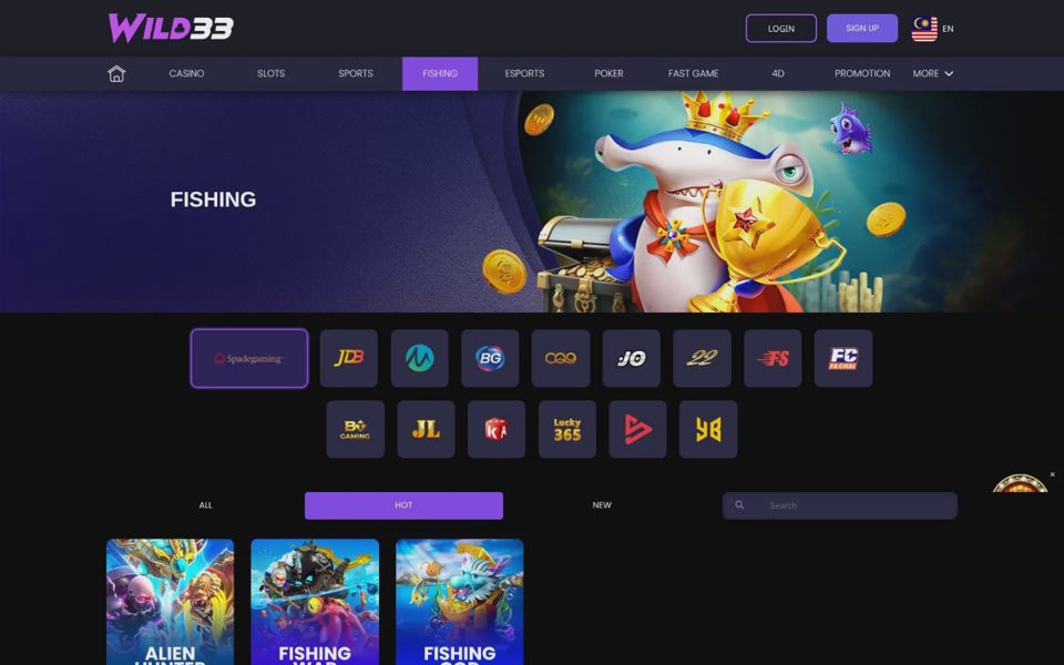 Wild33 fishing games