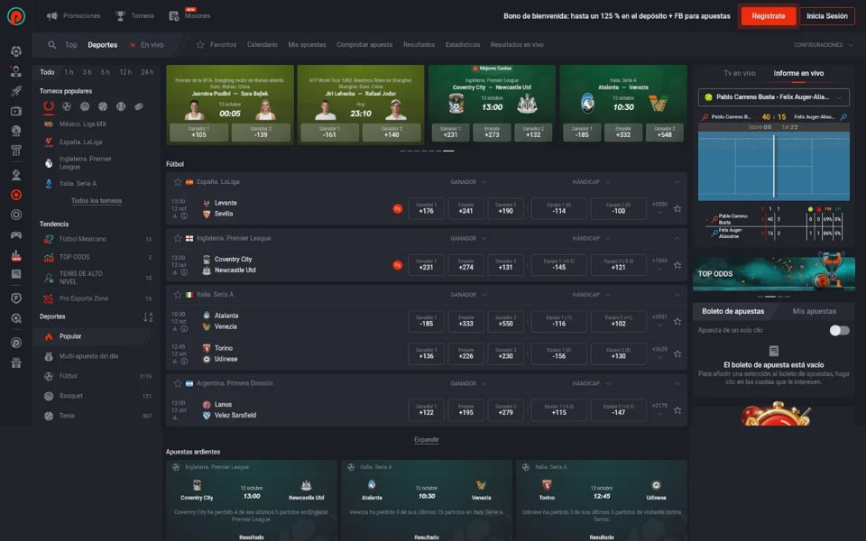 Pin-Up sports betting