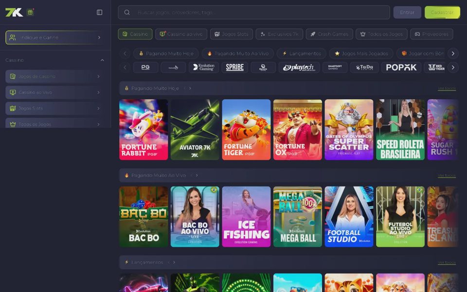 Каталог казино 7K.bet