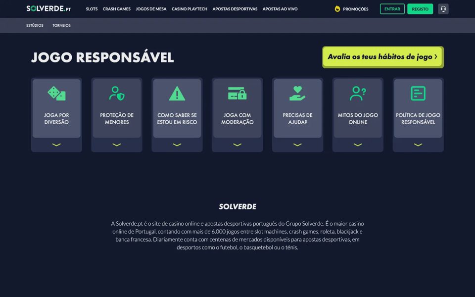 Ответственная игра на Solverde