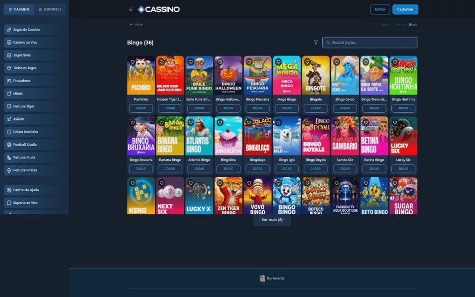 Бинго Cassino.bet