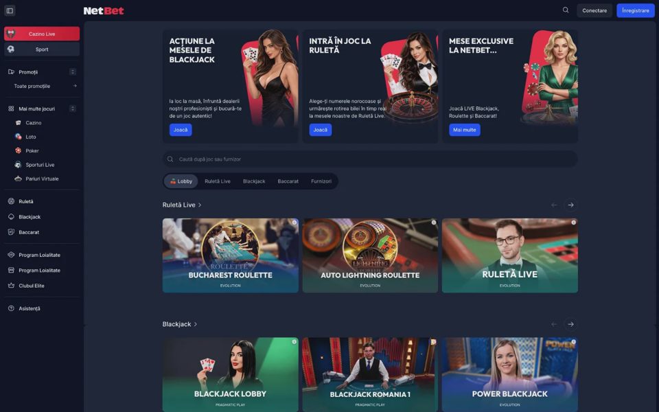 Live-казино NetBet