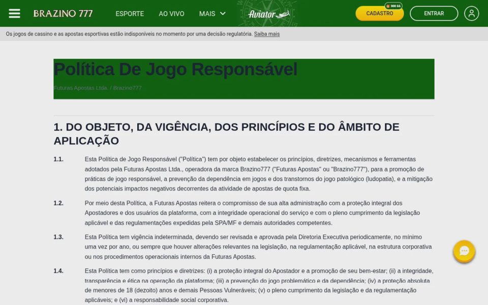 Ответственная игра на Brazino777
