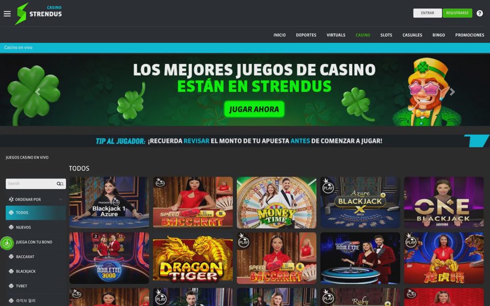 Strendus live casino