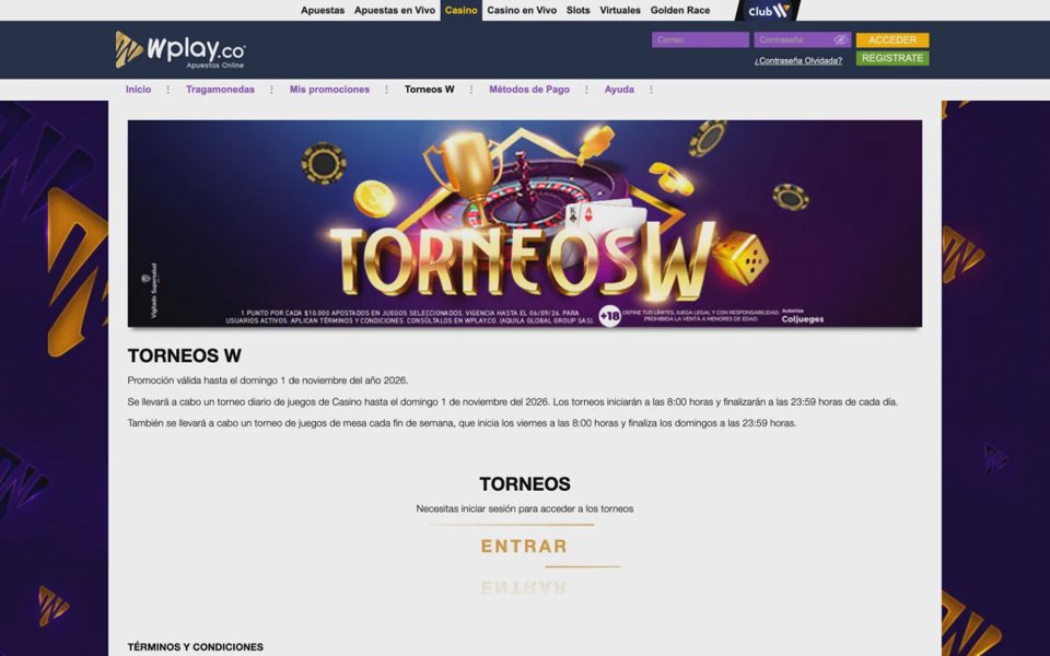 Wplay tournaments