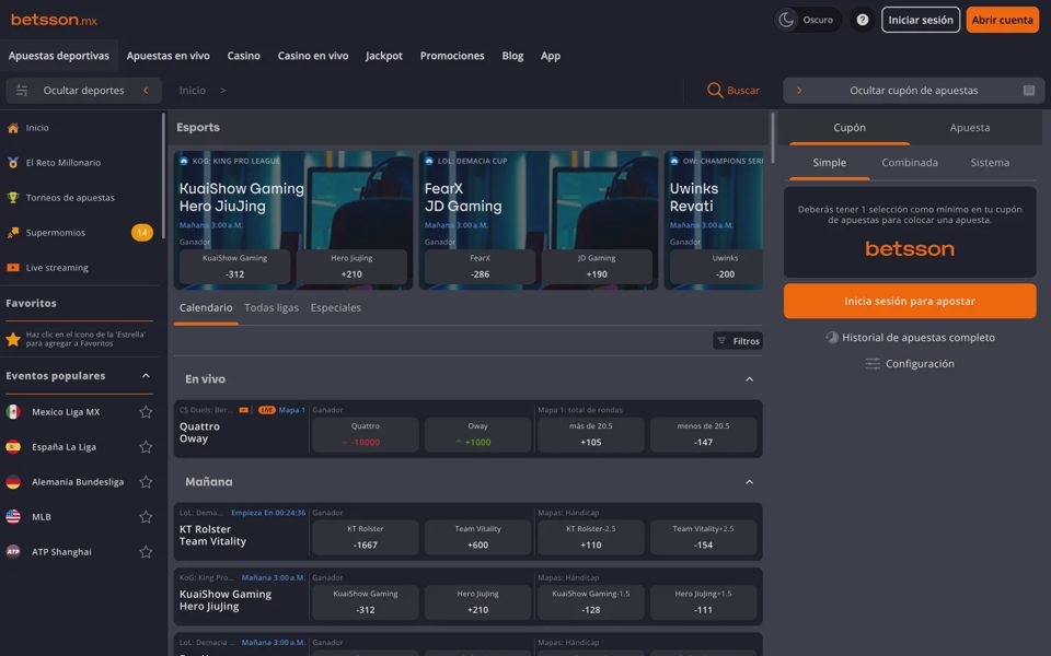 Киберспорт Betsson